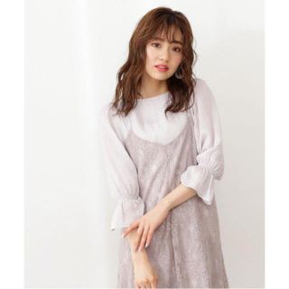 プロポーションボディドレッシング(PROPORTION BODY DRESSING)のプロポーションボディドレッシング　ブラウス　新品　未使用　グレージュ　M(シャツ/ブラウス(長袖/七分))