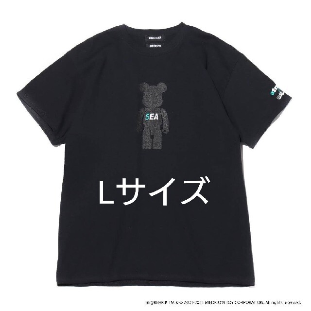 BE@RBRICK x atmos x WIND AND SEA Tシャツ L