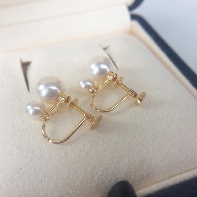 MIKIMOTO(ミキモト)のミキモト 美品　K18YG あこやパール イヤリング レディースのアクセサリー(イヤリング)の商品写真