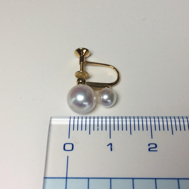 MIKIMOTO(ミキモト)のミキモト 美品　K18YG あこやパール イヤリング レディースのアクセサリー(イヤリング)の商品写真