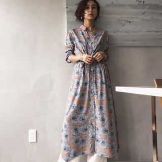 アメリヴィンテージ(Ameri VINTAGE)の【AMERI】花柄シャツワンピース(ロングワンピース/マキシワンピース)