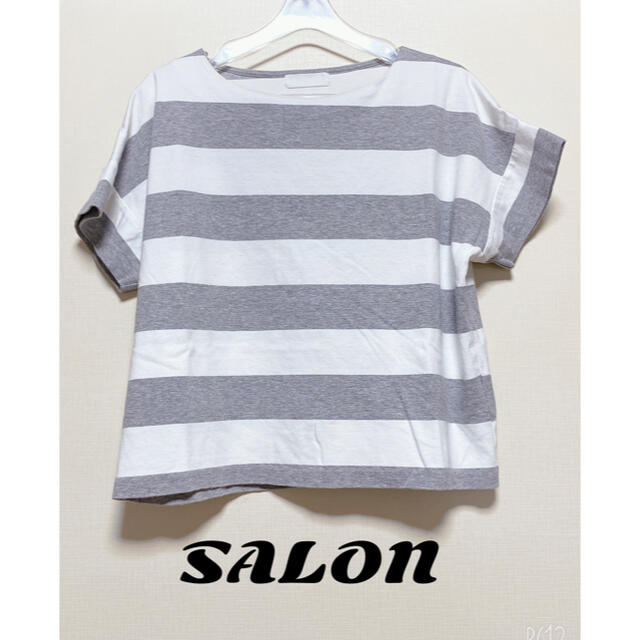 SALON(サロン)のビンズ様専用☆☆人気ブランドSALON☆☆ボーダーTシャツ レディースのトップス(Tシャツ(半袖/袖なし))の商品写真
