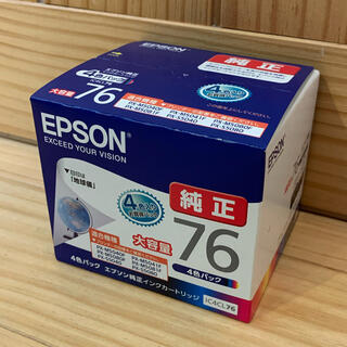エプソン(EPSON)のEPSON  エプソン 純正インクカートリッジ 76   4色セット(PC周辺機器)
