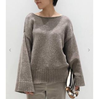 アパルトモンドゥーズィエムクラス(L'Appartement DEUXIEME CLASSE)のアパルトモン　CTN FLARIE S/L KNIT ブラウン(ニット/セーター)