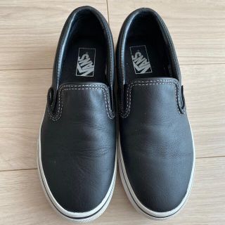 ヴァンズ(VANS)のVANS スニーカー レザー スリッポン 23.5cm(スニーカー)