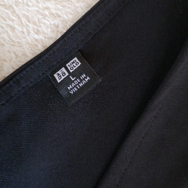 UNIQLO(ユニクロ)のユニクロ とろみブラウス ブラック Lサイズ レディースのトップス(シャツ/ブラウス(半袖/袖なし))の商品写真