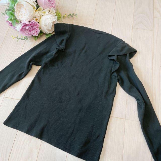 ZARA(ザラ)のZARA　フリルニットトップス レディースのトップス(カットソー(長袖/七分))の商品写真