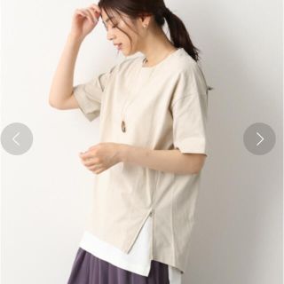 グローバルワーク(GLOBAL WORK)の新品タグ付　グローバルワーク USAコットンZIPチュニックt(Tシャツ(半袖/袖なし))