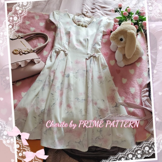 ♡Cherite by PRIME PATTERN♡清楚系フラワーワンピース♡ | フリマアプリ ラクマ