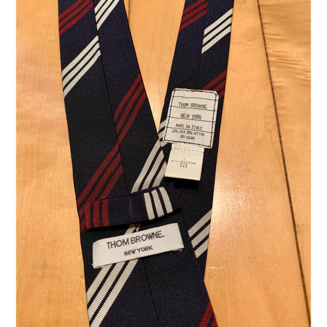 THOM BROWNE(トムブラウン)のTHOM BROWNE NAVY タイ メンズのファッション小物(ネクタイ)の商品写真