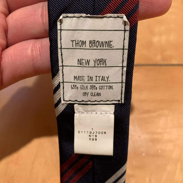 THOM BROWNE(トムブラウン)のTHOM BROWNE NAVY タイ メンズのファッション小物(ネクタイ)の商品写真