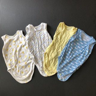 ユニクロ(UNIQLO)のユニクロ　ベビー　サイズ80 コットンメッシュインナー　タンクトップ　4枚セット(肌着/下着)