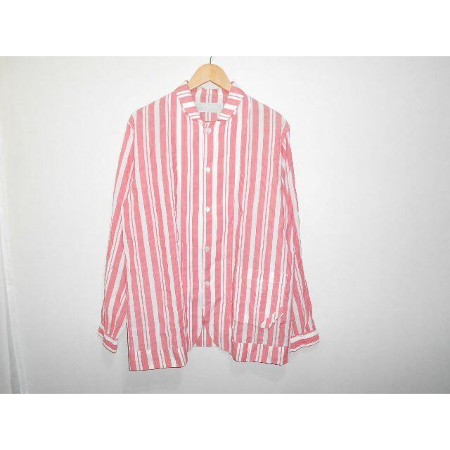 70042● PHINGERIN  NIGHT SHIRT 長袖 ストライプ