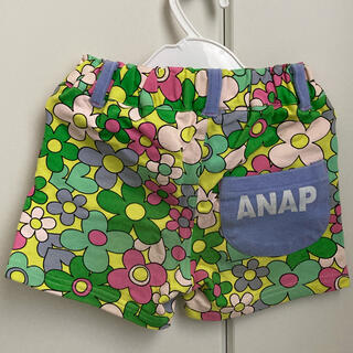 アナップキッズ(ANAP Kids)のアナップキッズ120cm：花柄ショートパンツ(パンツ/スパッツ)
