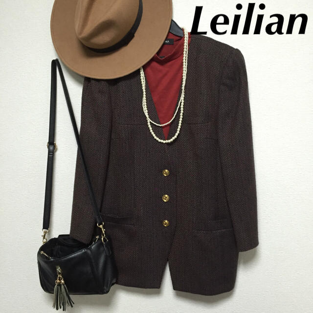 leilian(レリアン)のみんみん様専用 レリアン カシミヤテーラージャケット レディースのジャケット/アウター(テーラードジャケット)の商品写真