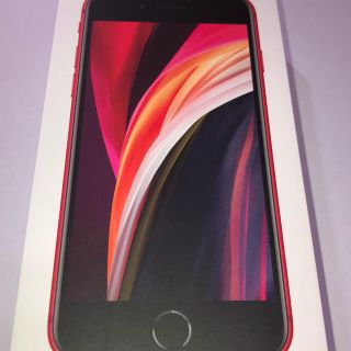 アイフォーン(iPhone)の【新品】【未使用】iPhoneSE2 第二世代 レッド 64GB(スマートフォン本体)