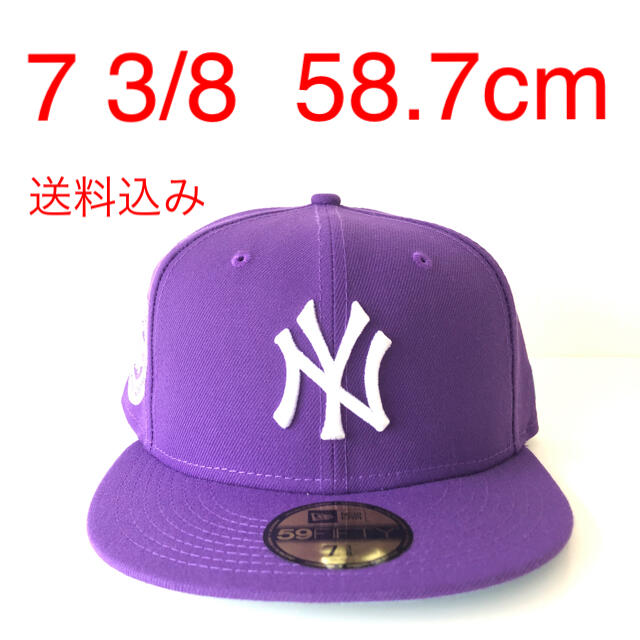 ツバ裏ブルー New Era Cap 3/8 ニューエラ ヤンキース キャップ-