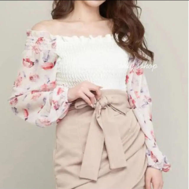 デイライル 花柄オフショル | フリマアプリ ラクマ オンライン卸売り デイライル♡花柄♡オフショル Tシャツ/カットソー(七分/長袖)