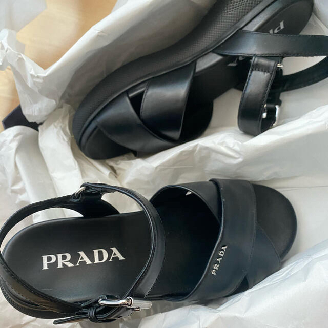 PRADA スポーツサンダル ブラック - サンダル