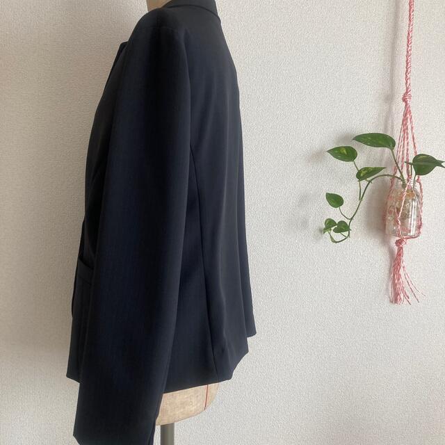 裏地付きジャケット　ペンシルストライプ柄 レディースのジャケット/アウター(テーラードジャケット)の商品写真