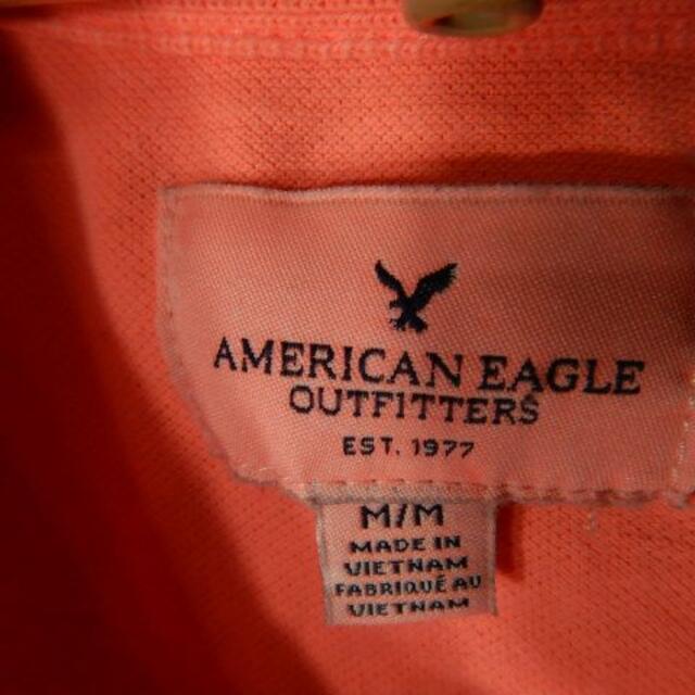 American Eagle(アメリカンイーグル)のo2415　アメリカン　イーグル　レディース　半袖　ポロシャツ　ロング丈 レディースのトップス(ポロシャツ)の商品写真