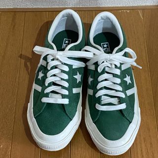 コンバース(CONVERSE)の完売☆ コンバース STAR&BARS スター&バース 23.5 グリーン 緑(スニーカー)