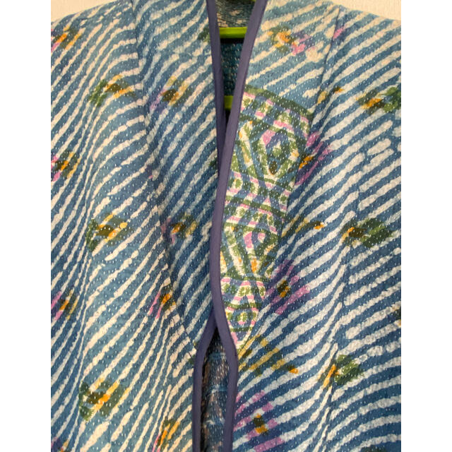 インディゴ染めのヴィンテージカンタ刺繍コートの通販 by ブルーキャラバン｜ラクマ 爆買い