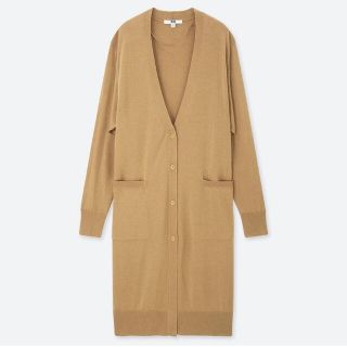 ユニクロ(UNIQLO)のユニクロ　UVカットドルマンスリーブロングカーディガン(カーディガン)