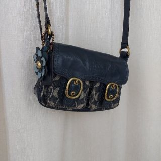 コーチ(COACH)のCOACH　ショルダーバッグ　デニム シグネチャー(ショルダーバッグ)