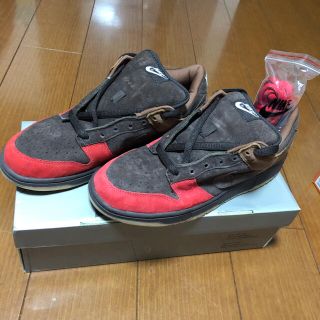 ナイキ(NIKE)のNIKE DUNK  LOW pro SB ナイキ  ダンク　つま赤(スニーカー)