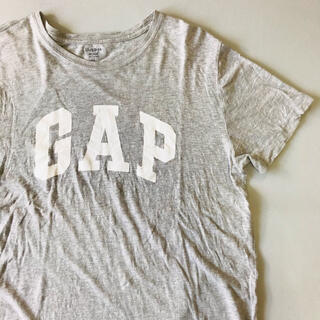 ギャップ(GAP)のgap ギャップ  ロゴTシャツ レディース　ビッグロゴ　古着　グレー　半袖　灰(Tシャツ(半袖/袖なし))