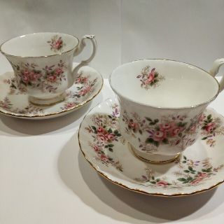 ロイヤルアルバート(ROYAL ALBERT)のロイヤルアルバートのカップ&ソーサー2客ラベンダーローズ(食器)