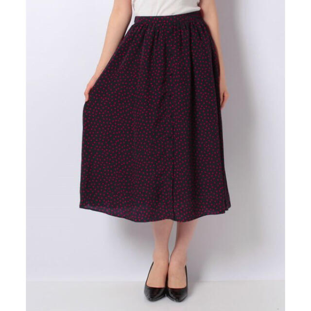 ANAYI(アナイ)の美品 アルアバイル ドット スカート レディースのスカート(ひざ丈スカート)の商品写真