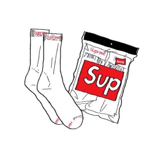 シュプリーム(Supreme)のSupreme / Hanes® Crew Socks 白　4Pac 4足入り(ソックス)