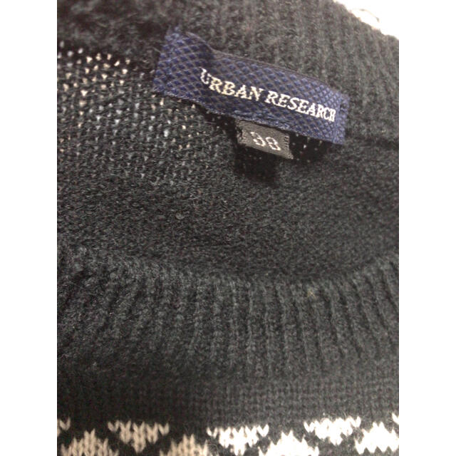 URBAN RESEARCH(アーバンリサーチ)のURBAN RESEARCH 黒ニット セーター S メンズのトップス(ニット/セーター)の商品写真