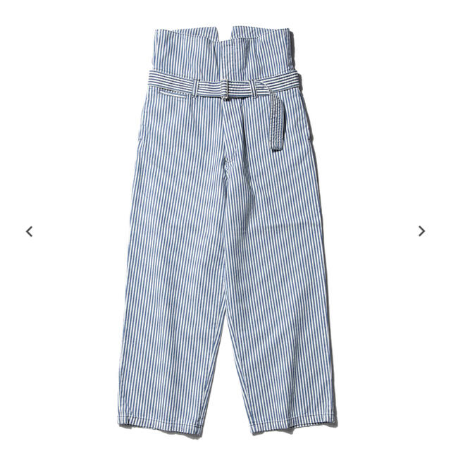 SUNSEA(サンシー)のURU HIGH WAIST HICKORY PANTS メンズのパンツ(ワークパンツ/カーゴパンツ)の商品写真