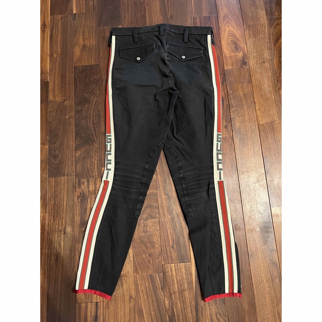 GUCCI - gucci グッチ ストライプギャバジン ストレッチパンツ GUCCI - gucci グッチ ストライプギャバジン ストレッチパンツ