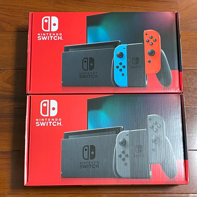 新型 Switch 任天堂 スイッチ 本体 ネオン グレー 2台 セット 激安 ...