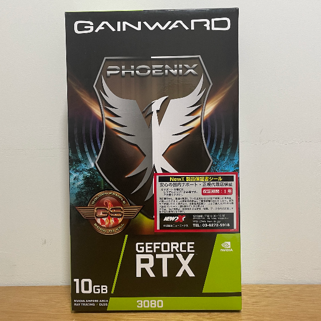 PCパーツ【品/RTX3080】GAINWARD Phoenix GS