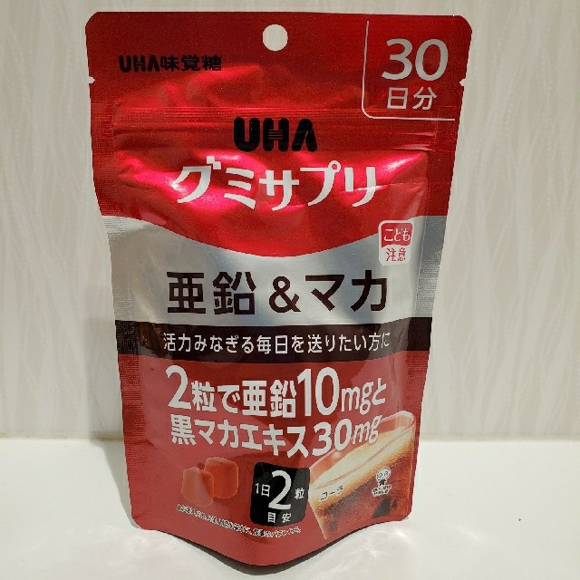UHA味覚糖(ユーハミカクトウ)のグミサプリ　亜鉛&マカ　30日分 食品/飲料/酒の健康食品(その他)の商品写真
