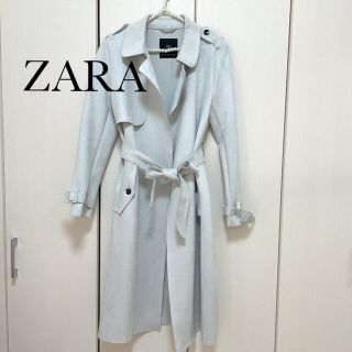 ザラ(ZARA)の✿一度着用のみ‼ZARAスエード調トレンチコート(トレンチコート)