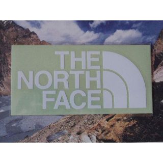 ザノースフェイス(THE NORTH FACE)の送料無料! ノースフェイス ステッカー 白 正規品 切り文字 カッティング シー(その他)