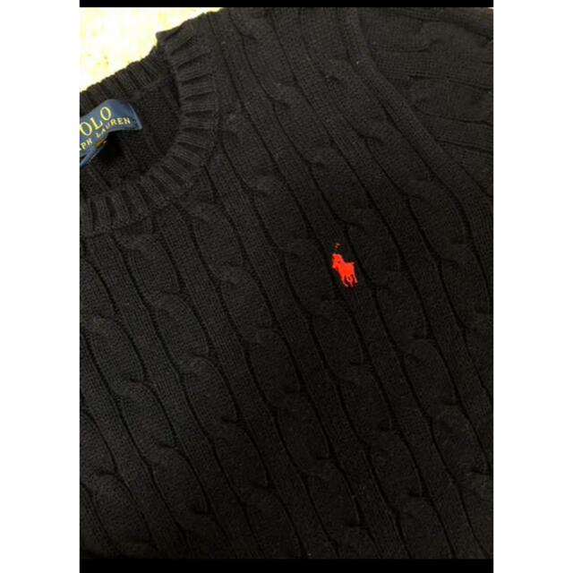 Ralph Lauren(ラルフローレン)のラルフローレン ニット セーター　ケーブルニット　ネイビー　140 キッズ/ベビー/マタニティのキッズ服男の子用(90cm~)(ニット)の商品写真