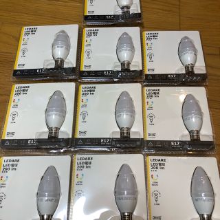 イケア(IKEA)のIKEA LED電球 E17 80288012 LEDARE 10個(蛍光灯/電球)