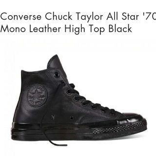 コンバース(CONVERSE)のCT70 チャックテイラー   ☆ ブラック レザー ☆  us5.5(スニーカー)