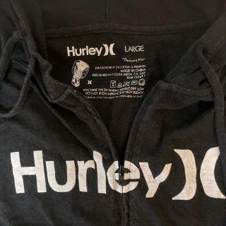 ⭕️Hurley⭕️ハーレー　黒　長袖パーカー　 カラフル　レア　トレーナー　美品