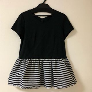 ドゥロワー(Drawer)の⭐︎限定商品⭐︎ボーダーズアットバルコニー×アンタイトル PEPLUM TEE(Tシャツ(半袖/袖なし))