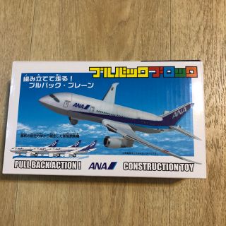 エーエヌエー(ゼンニッポンクウユ)(ANA(全日本空輸))の飛行機プルバックブロック　ANA(知育玩具)