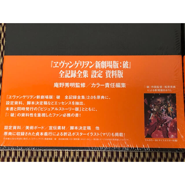 エヴァンゲリオン　全記録全集　序・破　ビジュアルストーリー版・設定資料版　セット エンタメ/ホビーの本(その他)の商品写真