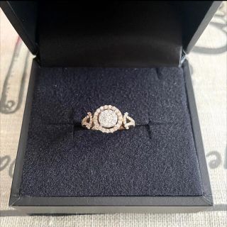 激安セール】 ジュエリー マキ K18 PG ダイヤ0.5ct リング 8号 リング